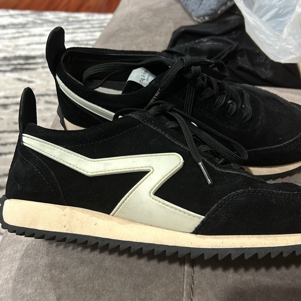 Rag & Bone Retro Runner -Suede Black 38.5 - Picture 3 of 8